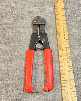 Wire Cutter Wire Stripper Notch 8" High Leverage Plastic Handles Curved Tip - Image 1 of 4