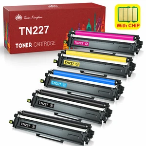 5Pc TN227 223 Toner replacement for Brother HL-L3210CW HL-L3230CDW HL-L3230CDN - Picture 1 of 6