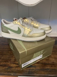 FQ6593-100 Nike GS Air Jordan 1 Low OG Chinese New Year Year of the Dragon Sz 7Y - Picture 1 of 12