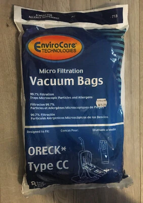 8 Oreck TYPE CC xl Micro Filtration vacuum bags, Fits All XL7, XL21, 2000's, 300 - Image 1 of 2