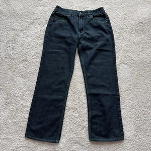 Kayden K Skinny Gr. 34 x 32 Dark Stretch Jeans schwarz grün Thread Denim - Bild 1 von 12