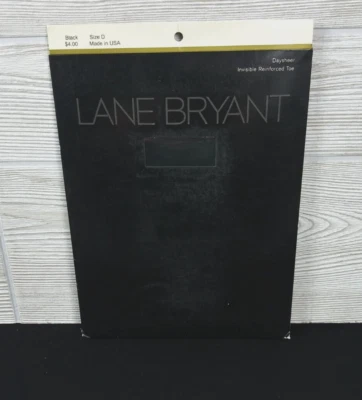 NUEVO DE COLECCIÓN Pantimedias Lane Bryant Daysheer Punta Reforzada Invisible Negro Talla D Foto 1 de 4