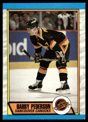 1989-90 O-Pee-Chee #281 Barry Pederson Vancouver Canucks - Image 1 of 2