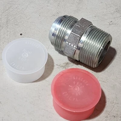 3 Parker Montaje Recto Hidráulico Niagara PO-140 1-5/8" JIC x PO-20 1-1/4" NPT Foto 1 de 4