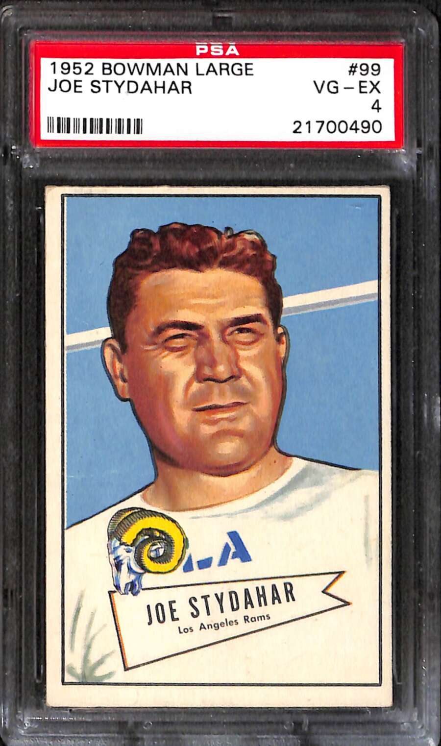 1952 Bowman Large #99 Joe Stydahar HOF SP RC PSA 4 VGEX C75869