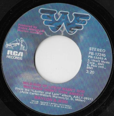 Wild Side Of Life / I'll Be Alright / Waylon Jennings And Jessi Colter NM - Image 1 of 2
