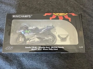 1/12 Minichamps 122143146 Yamaha YZR-M1 MotoGP 2014 Valentino Rossi Philip Is - Picture 1 of 3