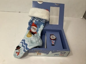 Swatch Flik-Flak Christmas Matching Watch & Stocking(10”) NEW - Picture 1 of 5