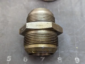 24 AN To 20 AN 37° JIC SAE FLARE MALE TUBE UNION Stainless Steel [Z4B4] - Picture 1 of 13