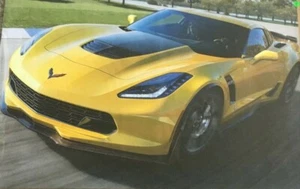 Chevrolet Corvette Z06 Yellow Car 24"X36" Poster. - Picture 1 of 1
