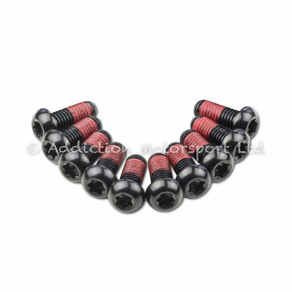 10x MV Agusta Brutale B3 800 800RR Black Titanium Front Disc Rotor Bolts Screws - Image 1 of 1