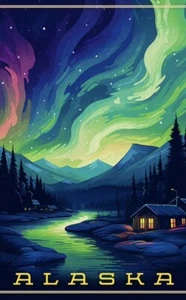* ALASKA * Incredible State Post Card Image, Multiple sized Poster / Prints - Foto 1 di 1