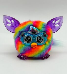 2013 Hasbro Furby Crystal Small Mini Furbling Rainbow Tested and Working