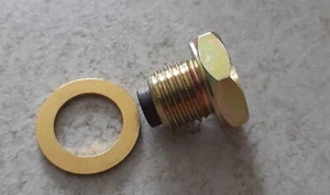 Motorrad Magnet Ölablasswanne Schraube M12 x 1,25 mm passend für Honda Suzuki - Bild 1 von 6