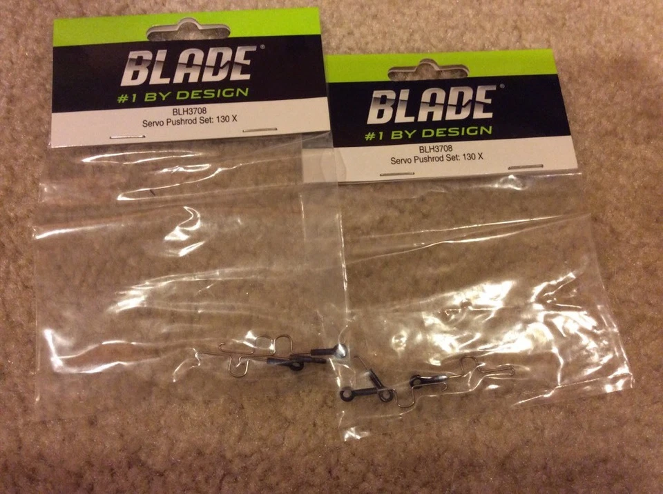 New 2X Blade 130 X BO-105 CB BLH3708 Servo Pushrod Set - Image 1 of 1