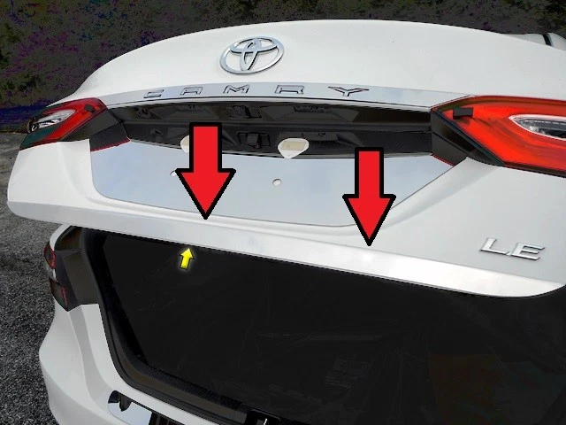 Chrome Rear Deck Trim 1PC QAA Stainless Trunk Accent FOR Toyota Camry 2018-2021 - Image 1 of 1