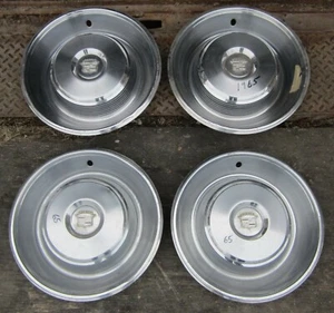 1965 Cadillac Hubcap Wheelcover Hubcaps Hub Cap Set of 4 Used Orig 65 - Bild 1 von 10