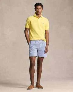 Polo Polo Polo Ralph Lauren Para Hombre Calce Clásico Malla Clásico Amarillo $110 Talla XS - Imagen 1 de 4