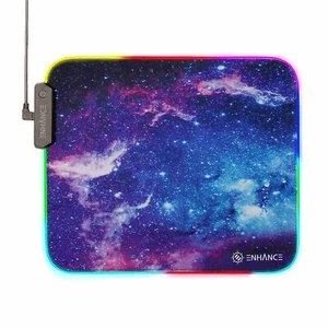 ENHANCE LED Gaming Mouse Pad with Fabric Top - 7 RGB Colors & 3 Lighting Effects - Picture 1 of 9