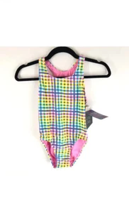 TYR Sunset Plaid Maxfit One Piece Swimsuit, Girl's Size 16, Multi NEW MSRP $44 - Picture 1 of 2