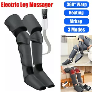 Air Compression Leg Massager w/ 3 Modes Heat Circulation Muscle Pain Relief Gift - Picture 1 of 20