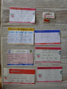 Job lot Mix of 7x Football Club Ticket Liverpool Arsenal Aston Villa plus Other - Picture 1 of 10