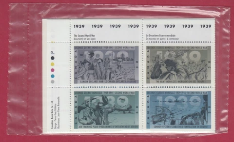 CANADA SEALED CORNER BLOCKS 1260-1263 SECOND WORLD WAR - 1939 Cover