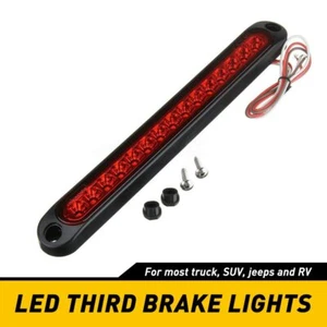 Barra de luz sellada de 10 pulgadas para remolque de camión RV barra de luces de freno 15 LED tercera tira roja AUC - Imagen 1 de 11