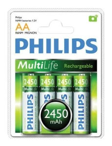 Philips Batterie Ricaricabili (4 Pk) EV-PH014 - Foto 1 di 2