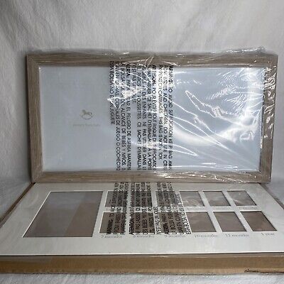 Pottery Barn Kids Baby Vintage Wood First Year Frame Damaged Box Never Used • 44.03$