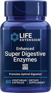 Life Extension Enhanced Super Digestive Enzymes 60 vegetarian capsules - Picture 1 of 3