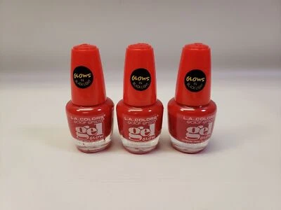 L.A. Colores Color Craze Gel Como Esmalte de Uñas Brilla en Luz Negra Zombie X3 Foto 1 de 2