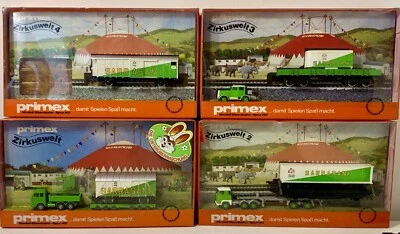 4 x Very Rare Primex Märklin Sarrasani Circus Wagon Sets - HO Gauge - VNM Boxed - Image 1 of 4