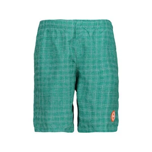 CMP Boys Boardshort Swim Trunks BOY MEDIUM SHORTS Green Breathable Plaid - Picture 1 of 1