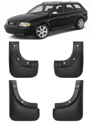 Genuine Splash Guards Mud Flaps For 1999-2005 Audi A6 S Line S6 C5 Saloon Avant - Image 1 of 4