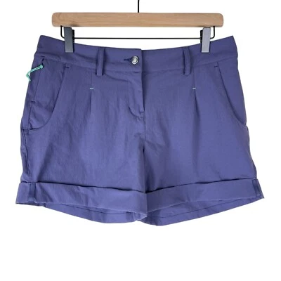 Pantalones cortos de senderismo Salomon para mujer púrpura azul con puños de nailon al aire libre talla 10 Foto 1 de 4
