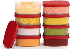 Wiederverwendbare luftdichte Lebensmittelbehälter 3 Unzen 8er Pack. für Snacks - Bild 1 von 3