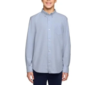 Gap Youth Button Front Shirt Blue Size L-14/16 - Picture 1 of 2