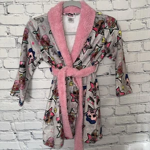 LOL Surprise Robe Size XS Attached Belt Pink Multicolor - Picture 1 of 10