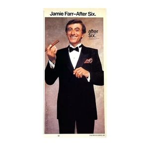 After Six Print Ad Vintage 1983 80s Mens Formalwear Tuxedo Jamie Farr MASH - Bild 1 von 1