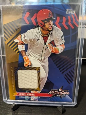 Camiseta deportiva 2025 Topps Update Ketel Marte All-Star Stitches reliquia dorada AS-KM/50 Foto 1 de 2