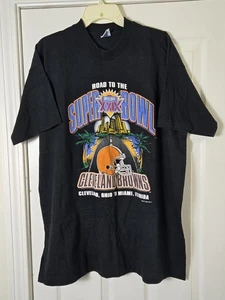 Vintage 1994 NFL Road To Super Bowl Cleveland Browns T-Shirt XL Salem Sports - Picture 1 of 6