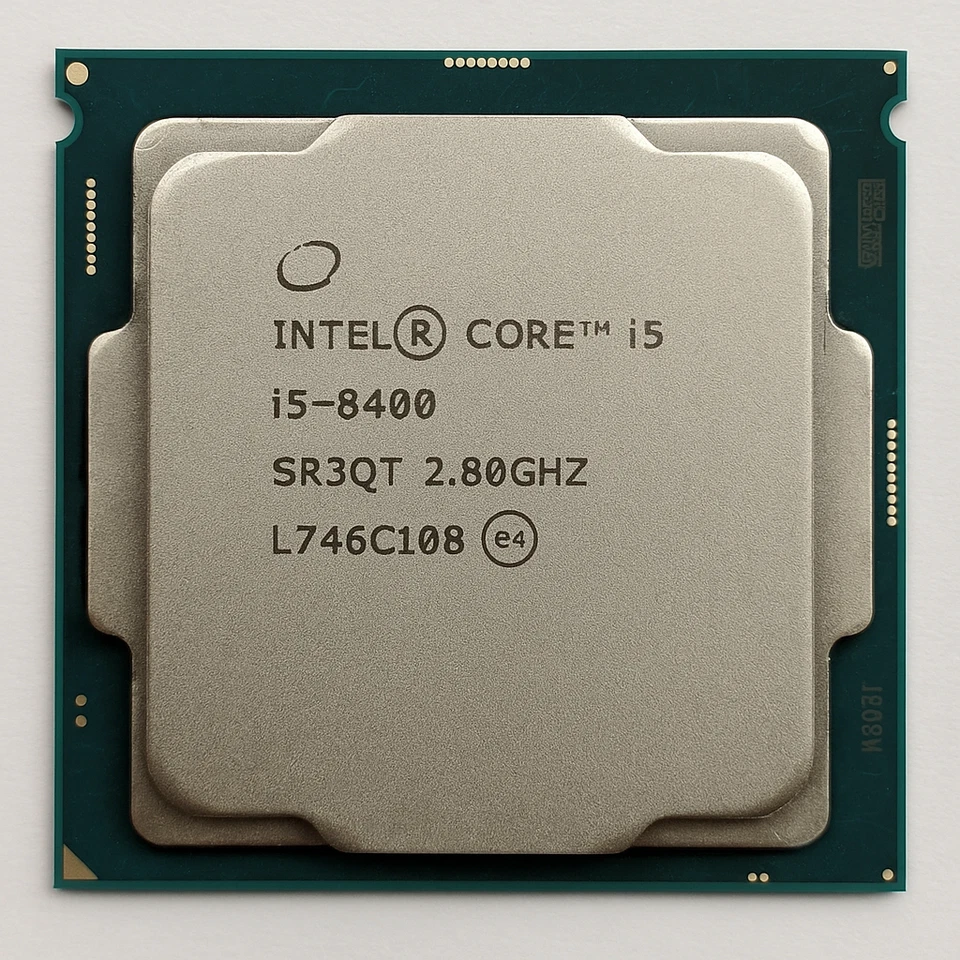 Intel Core i5-8400 CPU 2.8GHz (Up to 4.0GHz Turbo) – 6 Cores, LGA1151 Socket - Image 1 of 1