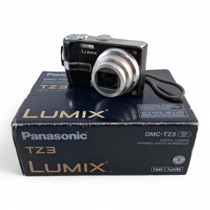 Panasonic Lumix DMC-TZ3 7.2 MP Digital Camera Black ***CCD SENSOR ISSUE*** - Picture 1 of 9