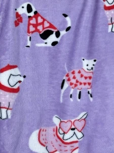 Way To Celebrate Cozy Soft Plush Throw Blanket 50" x 60" All Ages Sweater Dogs P - Picture 1 of 4