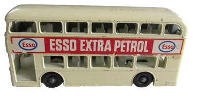 LESNEY MATCHBOX NO 74 Diamler Bus ESSO EXTRA PETROL 贴花复古火柴盒玩具 — 第 1/4 张图片