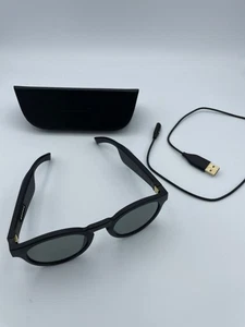Bose Frames Rondo Audio Sunglasses Black with Case and Charging Cable Bluetooth - Picture 1 of 7