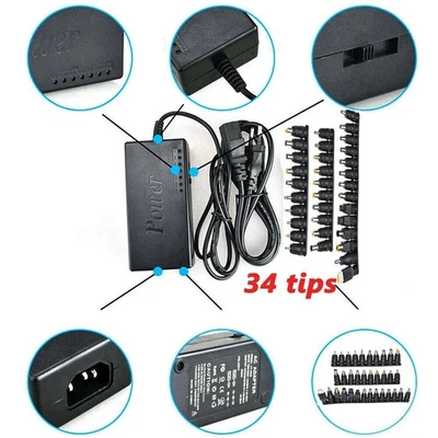​Universal Laptop Charger 12V 24V Adjustable DC Power Adapter For Notebook PC​ - image 1 of 4