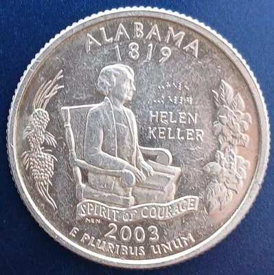2003-S 25C Clad Alabama State Quarter Dollar PR70DC ICG 2729290421 + Bonus - Image 1 of 4