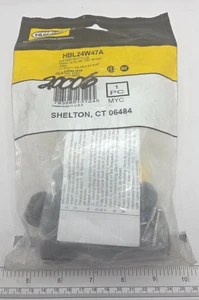 HUBBELL HBL24W47A, WATERTIGHT PLUG, NEMA L5-15,15A 125V,2P/3W, 0150H - Picture 1 of 3